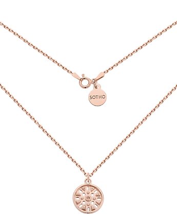 Naszyjnik z różowego złota z medalionem, SOTHO