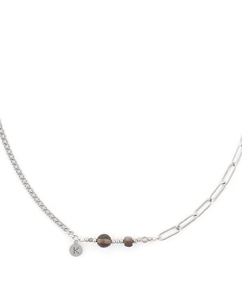 Bestseller! Naszyjnik zodiakalny - Koziorożec Srebrna stal szlachetna, Kulka Bransoletki