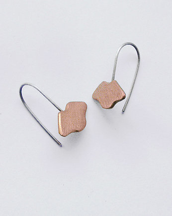 Kolczyki srebrne USTA, Katarzyna Kaminska ART