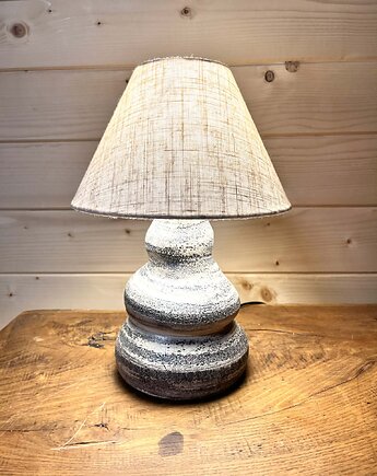 Lampa stołowa, do sypialni Marmurkowa , Ceramika Nastawka