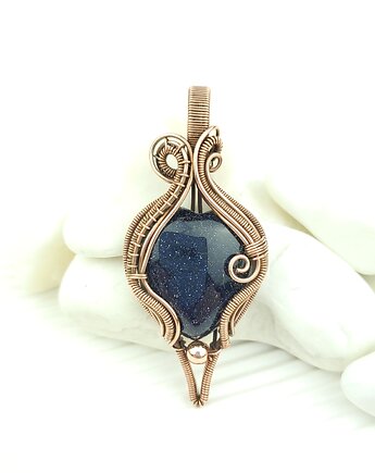 Wisiorek z nocą kairu, Blue Pearl Art