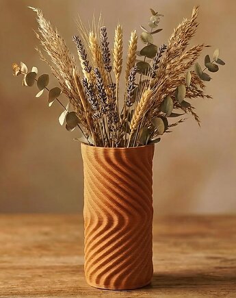 Czerwony Wazon Ceramiczny , Wazon na Kwiaty, Designerska Ceramika, DEKORN