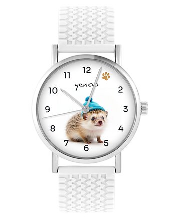 Zegarek - Jeżyk - silikonowy, biały, yenoo
