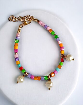 Bransoletka : summer collection  :: muszla i perły, kaktusia