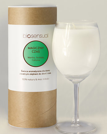 Świeca do masażu i aromaterapii MAGICZNY CZAS 200g KIELICH, Biosensual