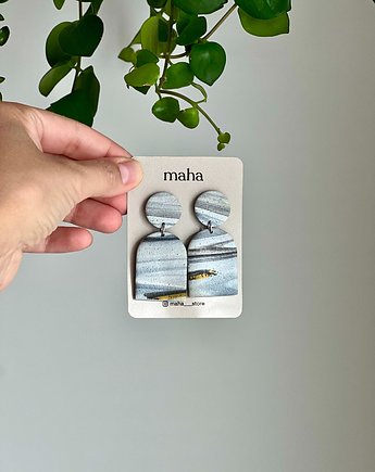 Kolczyki ŁUKI unikat, maha.pracownia