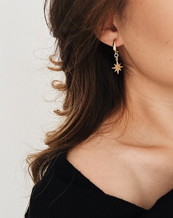 Kolczyki pozłacane Star, Chmolowska Jewellery