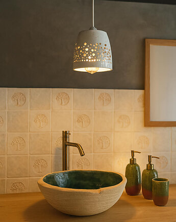 Ręcznie wykonana ceramiczna lampa planetarium, Ceramika Nastawka