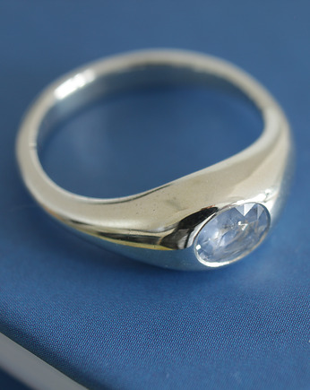 Pierścionek Syget z błekitnym szairem, Tomasz Markowski Biżuteria