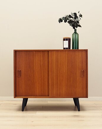 Szafka tekowa, duński design, lata 70, produkcja: Dania, Przetwory design