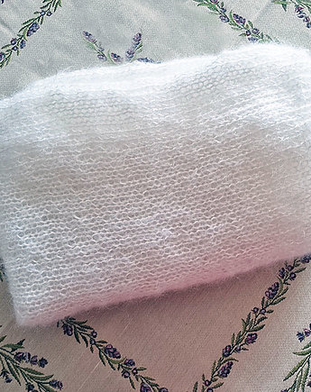 Szal Biały Moher, ZeStrychu Handmade