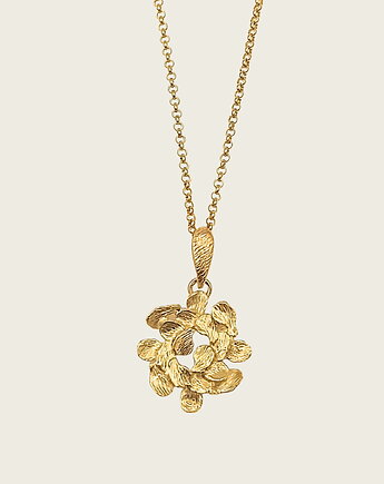 Wisior wianuszek złoty - Jabłonka, KOS jewellery