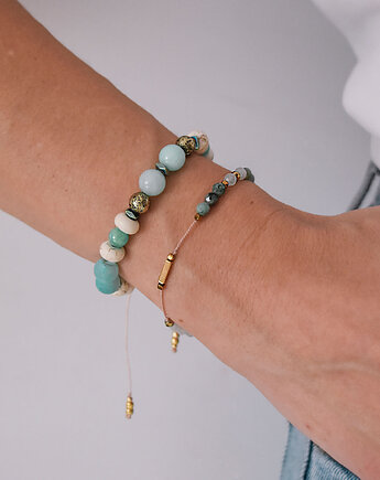 Bransoletka z kamieni naturalnych - Soft Sky, Ilovehandmade