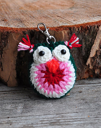 Szydełkowa sówka, brelok, mamuta