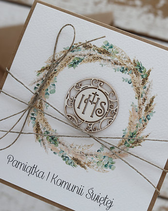 Kartka na komunię - pamiątka komunii, sorte