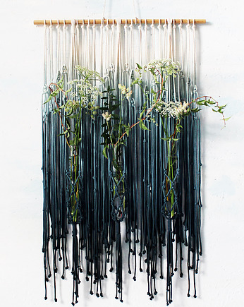 Makrama Flower Wall 'CHABER Teal', MAJAMI studio