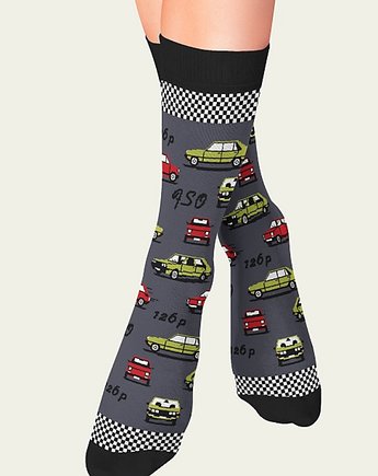 Skarpety  z motywem Fiata 126p i Poloneza, City Socks
