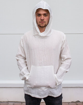 Koszulka męska z lnu, koszula lniana, NavahoClothing