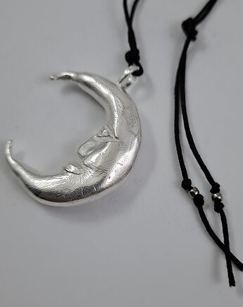 KSIĘŻYC Z BAJKI - posrebrzany wisior, COCONUT