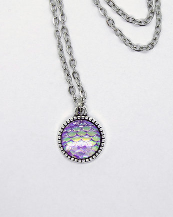 Naszyjnik - Łuski fioletowe - mały, yenoo