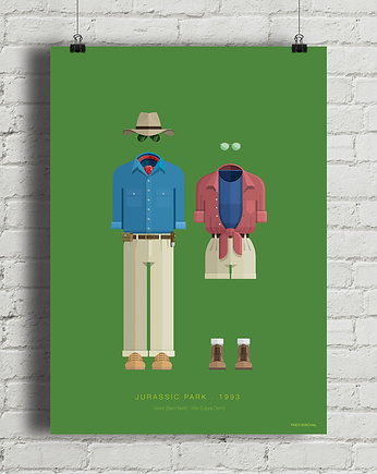 Plakat Jurassic Park, minimalmill