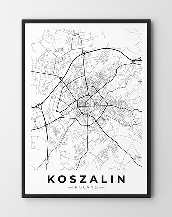 Plakat Mapa Koszalin, HOG STUDIO
