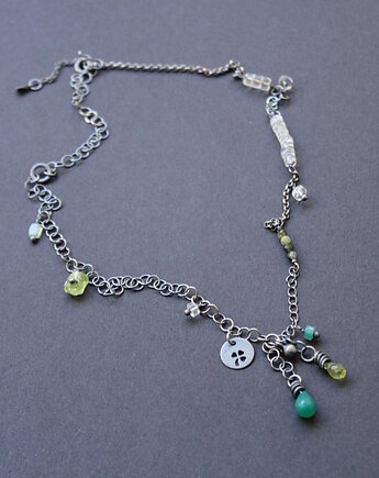 Unikatowy naszyjnik - Szczęśliwa Koniczynka vol II, fado