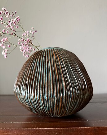 Wazon ceramiczny "Deep Lines", poLEPIONE