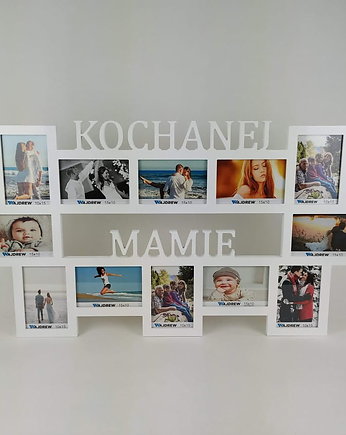 Multirama ramka na zdjęcia z napisem  Kochanej Mamie 12 zdjęć dzień mamy, Wajdrew