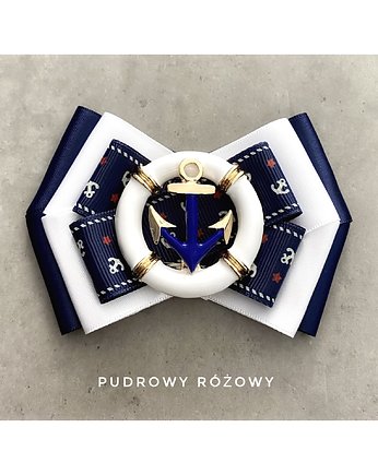 Brosza Marynarska  / Żeglarska z Kotwicą NEW, Pudrowy Różowy