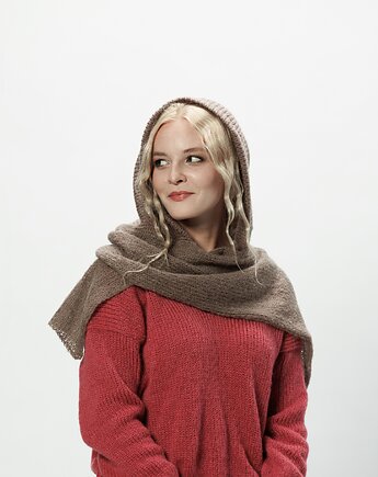 Alpaka kaptur Eliza - brązowy, YOU by Tokarska