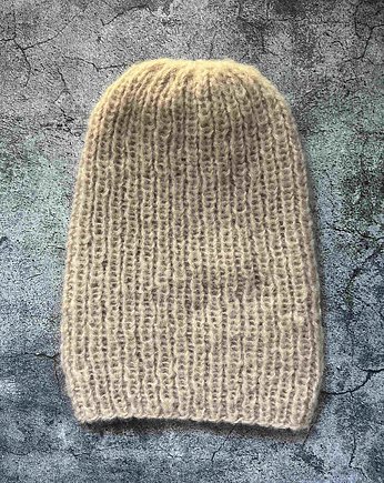 Przejściowa czapka Dimma z alpaki beżowa, Made by Jaga