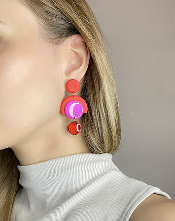 Wiszące geometryczne kolczyki HALL, Clayee