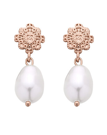Kolczyki z różowego złota z naturalnymi perłami, SOTHO