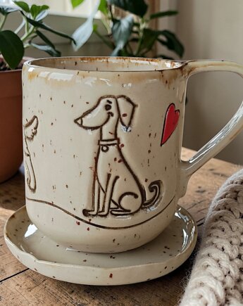 Kubek,,Pieski,,, CZARY GARY CERAMIKA