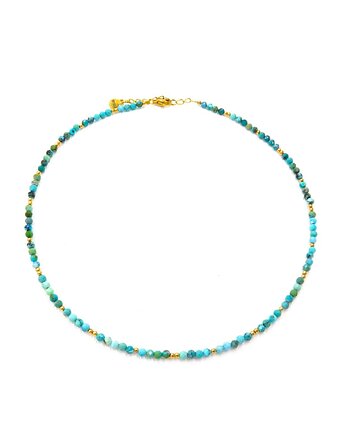 Turkusowy Naszyjnik Basic Choker Turkusy TURQUOISE SEYCHELLES, BY LUI Biżuteria i Dodatki