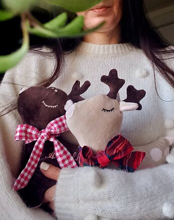 Przytulanka MILUSIA SARENKA  imię dziecka metryczka ŚWIĘTA PREZENT, Atelier Liliputki