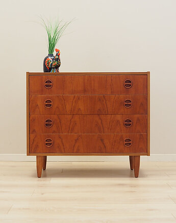 Komoda tekowa, duński design, lata 70, produkcja: Dania, Przetwory design