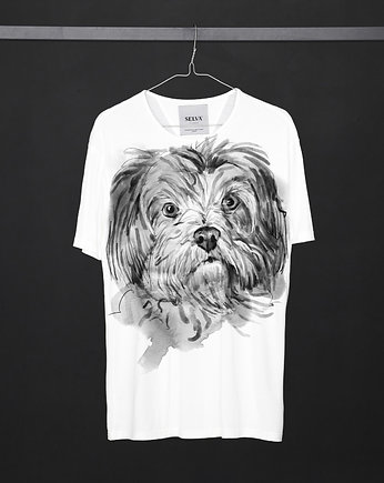 Maltese Dog Men's T-shirt white, ZAMIŁOWANIA - Śmieszne prezenty