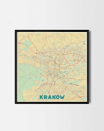 Plakat Kraków Retro - CityArtPosters, CityArtPosters