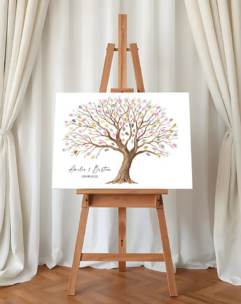 Obraz na płótnie Drzewo wpisów gości + 3 tusze, Pankmat