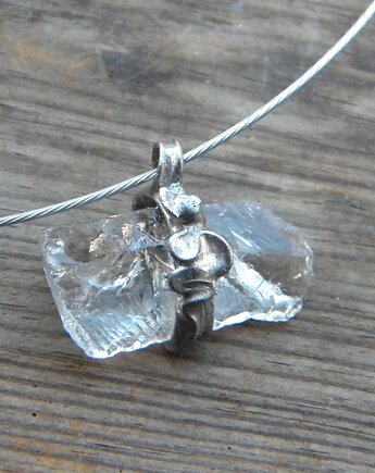 Jasny  Kwarc dymny  - naszyjnik  - pojedynczy akcent, Beata Trotter