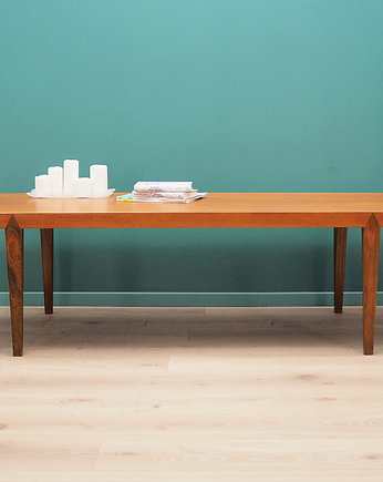 Ława tekowa, duński design, lata 70,  Severin Hansen, Przetwory design