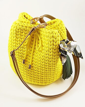 Torebka Crafbags typu worek - cytrynowa - 1 sztuka!, Craftbags