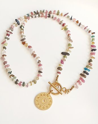 Naszyjnik choker -perły -turmalin, NK PRODUCTS