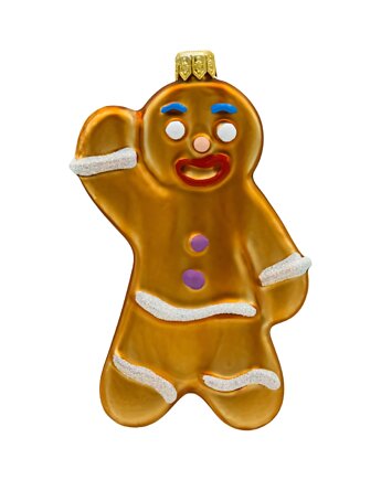 Bombka choinkowa: Piernikowy ludzik: brązowy, Syn Bombkarza