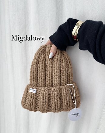 Czapka Nordic 100% wełna *migdałowy*, GANGSTA KNIT