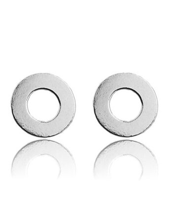 Srebrne kolczyki kółeczka karma, SOTHO