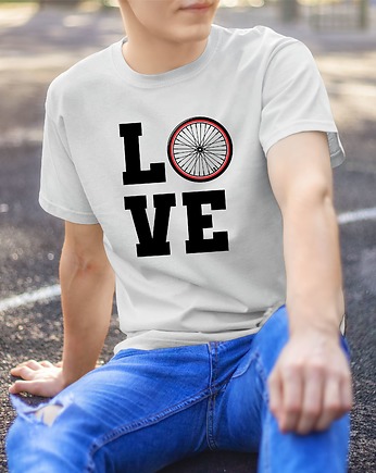Koszulka  z nadrukiem Love bike, ART ORGANIC