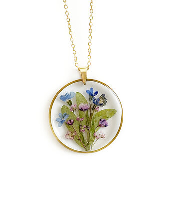 Naszyjnik z kwiatami, prezent dla kobiet, Colie